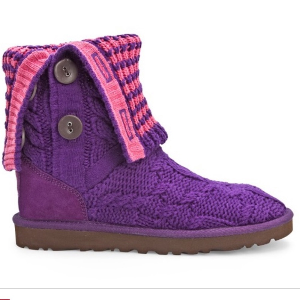 NEW UGG Leland Purple Boots - Size 7